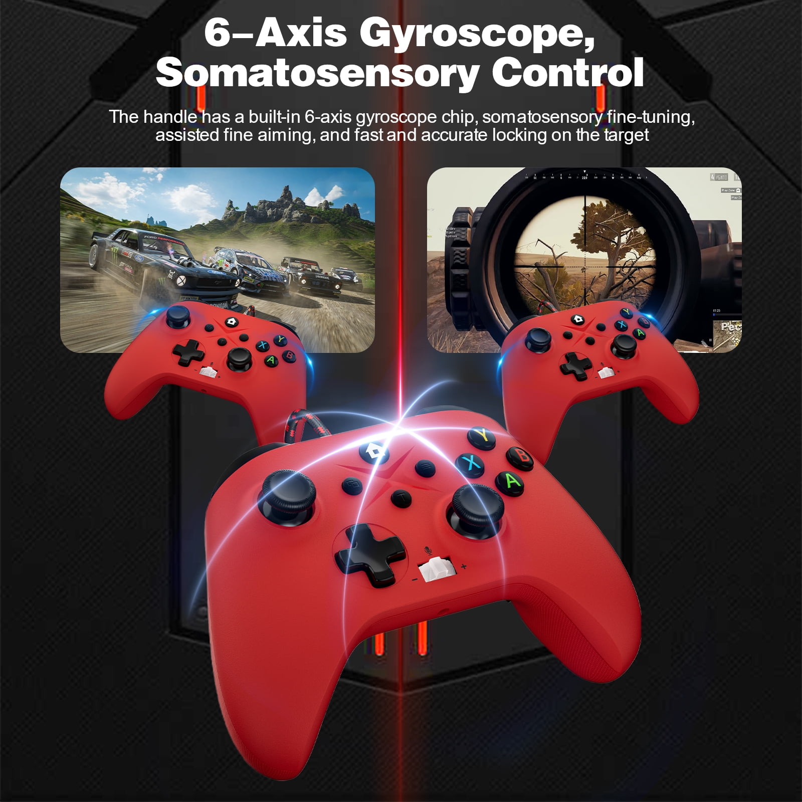 2 Pack Wireless Xbox One Controller, Compatible with Xbox One/One X/One S/Xbox Series S/Series X/PC