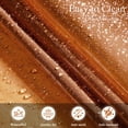 thumbnail image 3 of Inosoo  100% EVA Clear Colored Shower Curtain Liner, Amber Brown Heavy Duty Fall Shower Liner, 72"x 72" Luxury Soft Plastic Weighted Bathroom Curtain with Magnets, 3 of 11