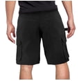thumbnail image 2 of Men's 100% Cotton Classic Fit Army Utility Multi Pocket Chino Cargo Shorts (Black, 44), 2 of 3