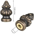 thumbnail image 4 of Bronze Metal Lamp Finial Cap Knob Lamp Decoration for Lamp Shade Accessories, 4 of 6