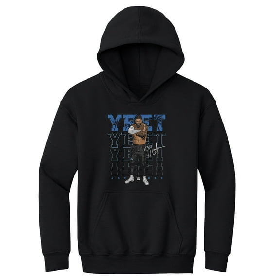 Youth 500 Level Black Jey Uso Yeet Pullover Hoodie