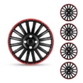thumbnail image 2 of Winjet 14" Wheel Covers Snap on Hubcaps ABS Black and Red Lacquer for Most of Cars,4 Pack, 2 of 11