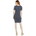 thumbnail image 2 of Time and Tru Women's Ruched Knit Dress with Short Sleeves, Sizes XS-XXXL, 2 of 3