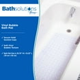 thumbnail image 2 of Kenney® Inside the Shower Vinyl Bubble Bath Mat with Suction Cups and Drain Holes, 30.75" L x 15.25" W, Clear, 2 of 6