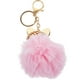 thumbnail image 2 of Llavero de bola mullida con perlas incrustaciones de cadena de llavero para el bolso de las mujeres / teléfono móvil / colgante del coche (rosa), 2 of 5