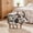 White+Black + Polyester + Velvet + Foam, variant on Black and White Cow-Shaped Animal Ottoman Footstool, Modern Accent Stool & Home Decor for Living Room, Bedroom, Porch, Garden, Backyard & Balcony