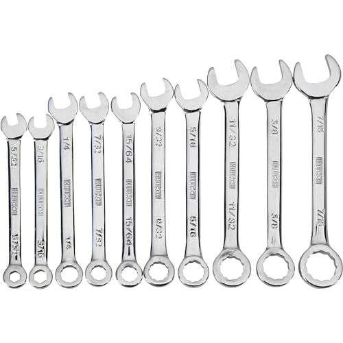 Klutch Mini Wrench Set, 10 Pcs., SAE