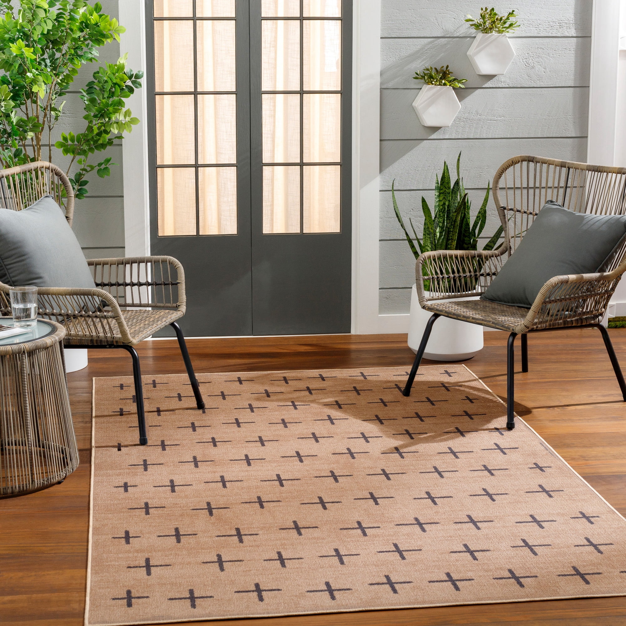 Artistic Weavers Ez Jute Machine Washable Area Rug, 9' x 12', Natural/Grey