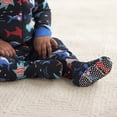 thumbnail image 3 of Gerber - Paquete de 2 Pijamas con pies para bebé, Tiburones Azules, 6-9 Meses, 3 of 7