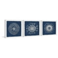 thumbnail image 2 of Marmont Hill Sea Anemone on Indigo Triptych, 2 of 6