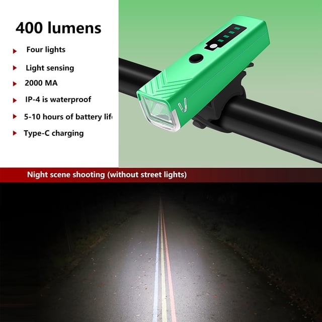 Meitianfacai German Regulation Induction Bicycle Lights Bicycle Night Running Lights Headlights Rechargeable Flashlights Riding Equipment Car Lights Accessorie
