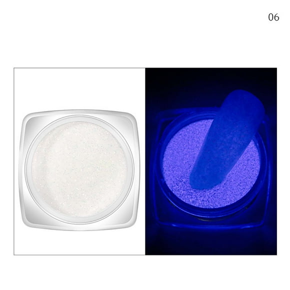 Qiopertar Big holiday Savings! Nail Art 6 Colors Pack Luminous Powder Nail Decoration Nail Art Luminous Powder Clearance under $5