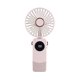 thumbnail image 2 of Fiudx Ofertas y liquidaciones Ventilador plegable de mano con pantalla digital para estudiantes, portátil, para exteriores, de cinco velocidades, para colgar en el cuello, 2 of 6