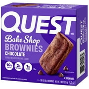 Quest Bake Shop Brownies, Chocolate Flavor, 10g Protein, 4 Count