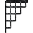 thumbnail image 4 of Ekena Millwork 1 1/2"W x 5 1/2"D x 8"H Diane Wrought Iron Bracket, (Single center brace), Antiqued Silver, 4 of 10