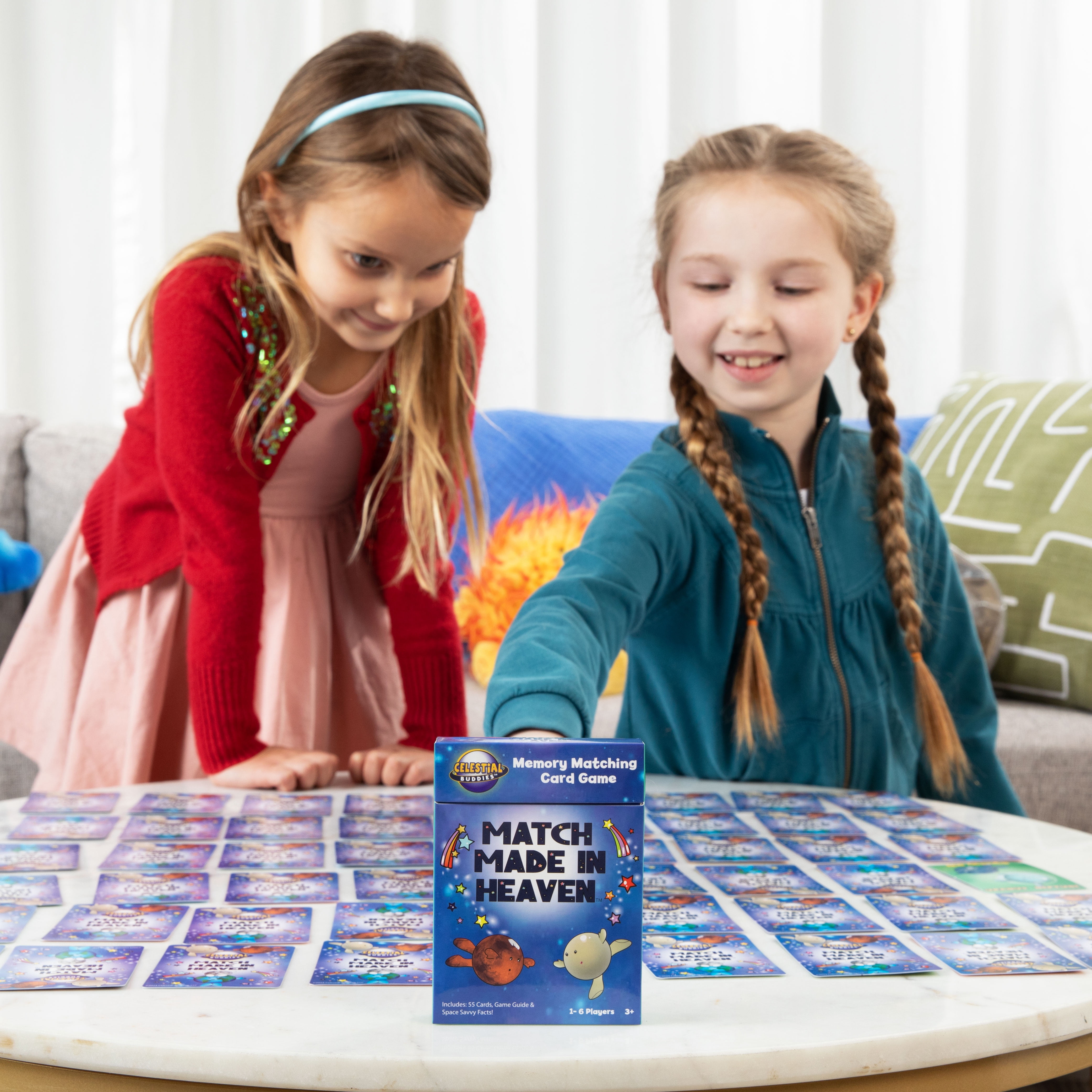 Celestial Buddies Card Game 4 Pack - Galactic Go Fish, Match Made In Heaven, Found in Space, and Buddies Battle | STEM Learning, Planets & Space Exploration | Ages 3+