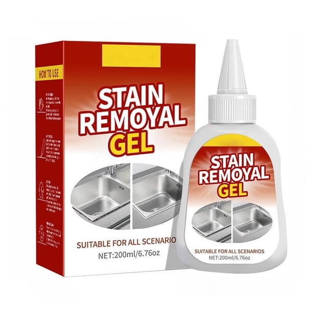Quitamanchas en gel limpiador multiusos, potente limpiador, quitagrasas, limpiador para cocina, 200 ml