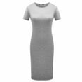 thumbnail image 6 of Summer Women Dresses Knee-Length Shinny Casual Short Sleeve Bandage Bodycon Sheath Dress Vestidos, 6 of 10