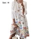 thumbnail image 5 of Qarigey Vestido Midi de manga larga estampado cuello gran columpio cintura alta ropa de mujer Vestidos Blanco METRO, 5 of 8