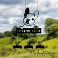 thumbnail image 2 of Handmadetneonsign Custom Metal French Bulldog Wind Chime, Metal French Bulldog Dog Garden Decor, 2 of 5