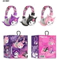 thumbnail image 3 of Audífonos de diadema Bluetooth ISRE Kawaii Con Diseño de KUROMI, 3 of 4