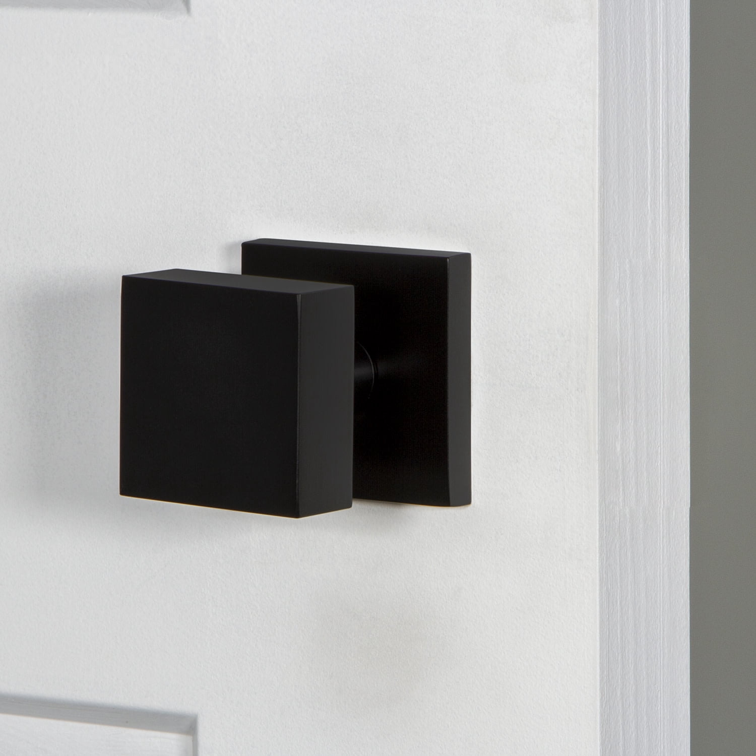 Viaggio 624814 Quadrato Solid Brass Non-Turning One-Sided Dummy Door Knob - Brass