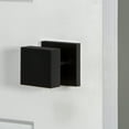 thumbnail image 5 of Viaggio 624813 Quadrato Solid Brass Non-Turning One-Sided Dummy Door Knob - Black, 5 of 7