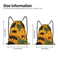 thumbnail image 4 of Lafuoo Sunflowers 7 Pattern Drawstring Pocket, Adjustable Shoulder Strap Storage Bag Suitable for Men and Women-Small, 4 of 7