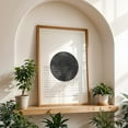 thumbnail image 4 of Abstract black sun - Mixed Media Abstract Minimalist Geometric Black and White Modern Art Line Art Oak Framed Wall Art Print 12 x 18 inches, 4 of 59