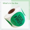 thumbnail image 5 of 2 Rcs Use First Stickers, Food Stickers Labels, Inventory Control Labels for Kitchen, Restaurant Food Service, Green, 5 of 5