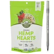 1x Manitoba Harvest Organic Hemp Hearts Raw Shelled Hemp Seeds with pan