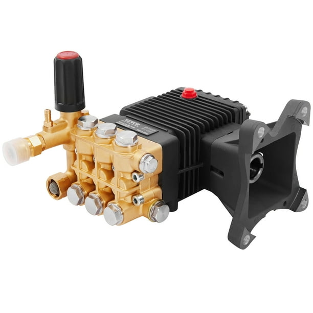 BENTISM Pressure Washer Pump, 1" Shaft Horizontal Triplex Plunger, 4400