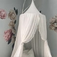 thumbnail image 1 of Bed Canopies for Children, Mosquito Net for Baby, Reading Room for Children's Bedroom Decoration (Muslin, 60 * 240 cm, White), 1 of 5