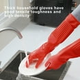 thumbnail image 5 of Toudaret Natural Rubber Dishwashing Gloves Waterproof Non-slip Dishwashing Gloves Heat-insulated Kitchen Cleaning Tool, 5 of 8
