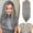 Ash Gray-18 Inch, variant on Ash Gray 18 Inch Synthetic Hair Topper with Wispy Bangs