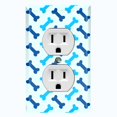thumbnail image 1 of Metal Light Switch Plate Cover Dog Bone Treats Sky Blue DOG027, 1 of 13