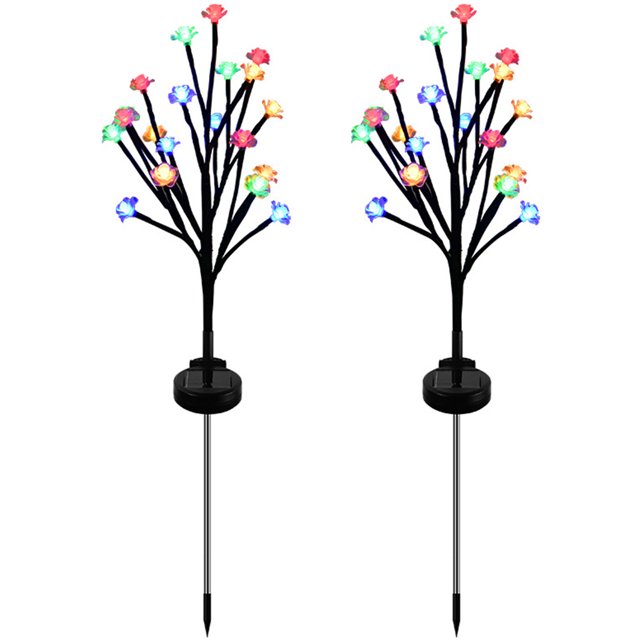 Lámpara De Flores Lámpara 1/2 Uds. Cerezo artificial luces IP65 impermeable Solar boda vacaciones decoración