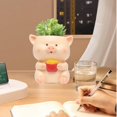 thumbnail image 4 of Handmade Creative Potted Flower Pot DIY Handmade Creative Potted Flower Pot Cute Animal Shaped Succulent Planter with Drainage Hole custody, 4 of 5