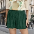 thumbnail image 6 of REALiKUN Women's Low Waist Sequin Micro Shorts, Sparkly Party Bottoms for Mardi Gras, Concerts & Night Out, 6 of 7