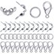 thumbnail image 1 of Broches de langosta para hacer joyas, 500 piezas Suministros para hacer joyas Incluye 100 piezas Cierres de pinza de langosta, 200 piezas Anillos abiertos y 200 piezas Punta de cuentas, 1 of 5