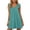 C-Mint Green421, variant on DHFJKG Summer Dresses For Women Casual Sleeveless Square Neck Ruffle Spaghetti Strap Flowy Mini Dress Beach Sundress Trendy Dresses