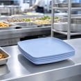 thumbnail image 5 of Square Dinner Plates, Plastic Picnic Plates Reusable, Square Dessert Snack, Lunch Appetizer Salad Plates, Kitchen Dinnerware Dishes for Camping Party Grill, 5 of 6