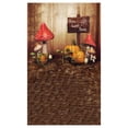 thumbnail image 1 of BSDHOME Polyester Photography Background Photo Backdrops Magic Theme Horror Fog Trees Mushrooms Pumpkin Light Wooden Road Sign Home Sweet Home for Halloween 7x5ft, 1 of 2