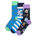 thumbnail image 1 of Happy Socks calcetines hombres, 3-pack - STAR WARS, caja de regalo, calcetines motivo Star Wars Gift Set Team Mando 41-46, 1 of 4