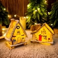 thumbnail image 6 of PatungKu Christmas Decors,LED Lighted Christmas Village House Gingerbreads House Figurine, 6 of 14