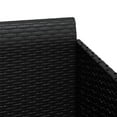 thumbnail image 5 of vidaXL Sunbed with Cushions Black 182x118x63 cm Poly Rattan, 5 of 5