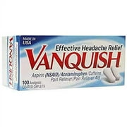 Vanquish Pain Reliever, 100 Count (Pack of 2)