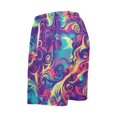 thumbnail image 5 of joogoo Mens Swim Trunks Graffiti Beach Shorts Drawstring Elastic Waist Swimwear Bathing Suits XXL, 5 of 7