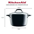 thumbnail image 2 of KitchenAid Hard Anodized 8 Quart Nonstick Stockpot with Lid, 2 of 5