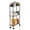 3-Tier Black, variant on Slim 3-Tier Rolling Storage Cart, Adjustable Utility Organizer for Small Spaces, Black Rolling Shelf for Bathroom & Kitchen